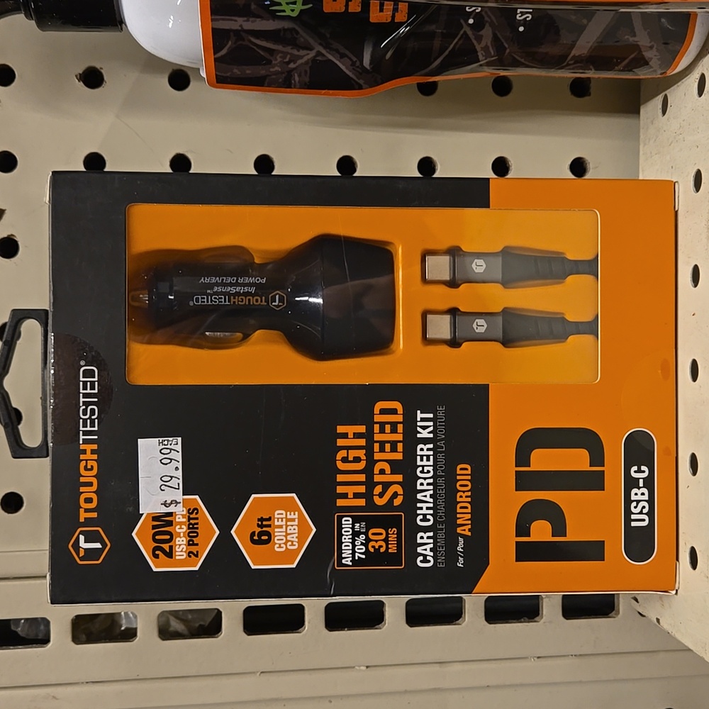NIB ToughTested High Speed Car Charger Kit